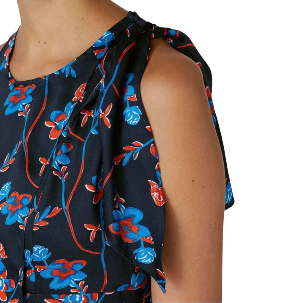 Thakoon Collection floral dress black daisy printed mini dress - Sz 4 - Picture 4 of 16